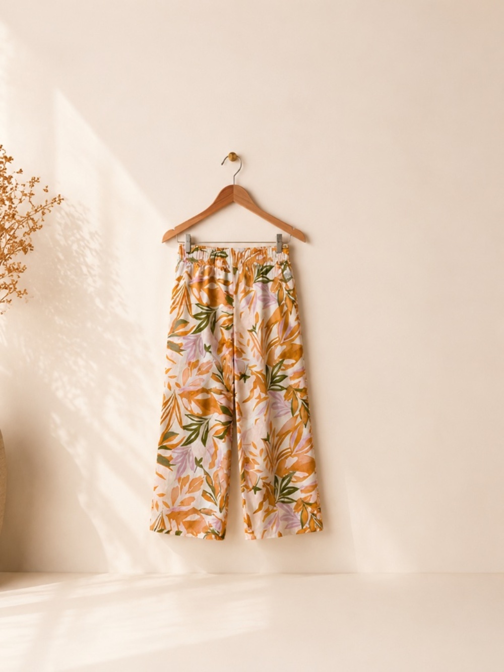 C&C California 100% Linen Tropical Wide Leg Pants 🌴